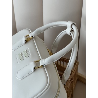 Сумка жіноча Miu Miu Arcadie Leather Bag білий крос боді Міу Міу Medium