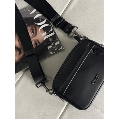Чоловічі сумки COACH GRAHAM CROSSBODY через плече чорний класичний Коуч Чоловічі сумки COACH GRAHAM CROSSBODY через плече чорний класичний Коуч