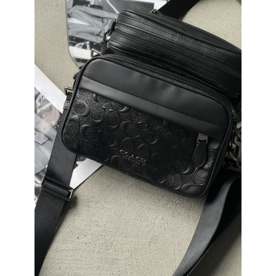 Чоловічі сумки COACH GRAHAM CROSSBODY через плече чорний стьобаний Коуч Чоловічі сумки COACH GRAHAM CROSSBODY через плече чорний стьобаний Коуч