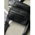Чоловічі сумки COACH GRAHAM CROSSBODY через плече чорний стьобаний Коуч