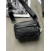 Чоловічі сумки COACH GRAHAM CROSSBODY через плече чорний стьобаний Коуч