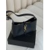 Жіноча сумка Yves Saint Laurent Le 5 A 7 гладкий YSL Ів Сен Лоран чорний золото клатч