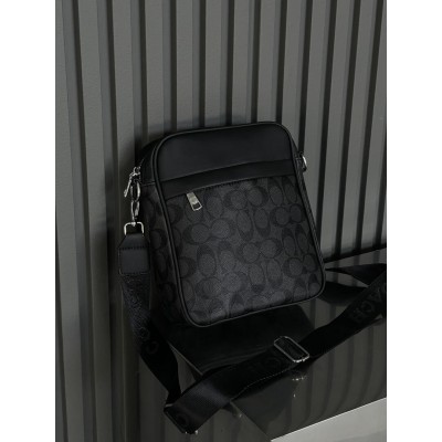 Чоловічі сумки месенджер Коуч через плече чорний Coach Чоловічі сумки месенджер Коуч через плече чорний Coach