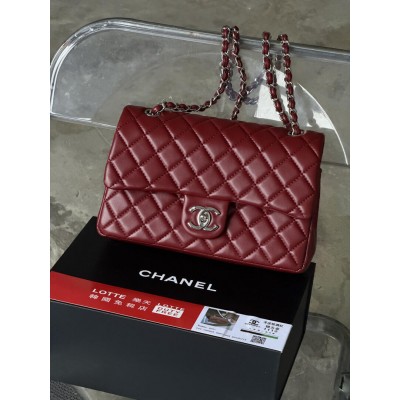 Сумка жіноча клатч через плече Chanel Classic Double Flap Bag PREMIUM Шанель червоний срібло Сумка жіноча клатч через плече Chanel Classic Double Flap Bag PREMIUM Шанель червоний срібло