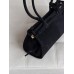 Жіноча сумка Prada Bonnie Medium Suede Shoulder Bag через плече чорний замша Прада