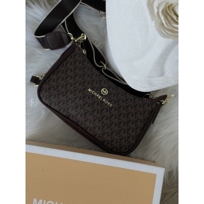 Сумка жіноча Michael Kors Jet Set Charm коричневий на широкому ремені Майкл Корс Сумка жіноча Michael Kors Jet Set Charm коричневий на широкому ремені Майкл Корс