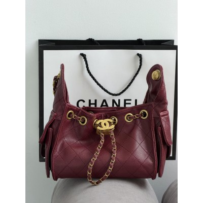 Сумка жіноча Chanel 22 mini Handbag Premium бордовий Шанель торба Сумка жіноча Chanel 22 mini Handbag Premium бордовий Шанель торба