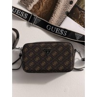 Сумка жіноча Guess 4G коричневий Гесс крос-боді через плече