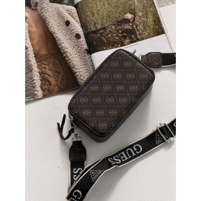 Сумка жіноча Guess 4G коричневий Гесс крос-боді через плече
