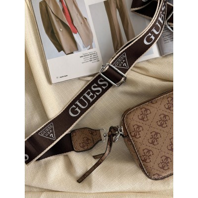 Сумка жіноча Guess 4G бежевий Гесс крос-боді через плече