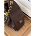 Сумка женская Chanel 25 Small Handbag Premium шоколадный Шанель торба