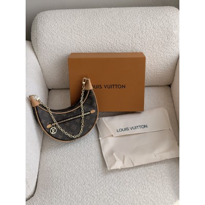 Жіноча сумка через плече коричневий + беж Louis Vuitton Loop крос боді Луї Віттон Жіноча сумка через плече коричневий + беж Louis Vuitton Loop крос боді Луї Віттон