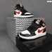 Nike Air Jordan 1 білі з чорним і червоним, Розмір 38
