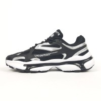 Lacoste L003 2K24 чорні з білим та сріблом, Розмір 46