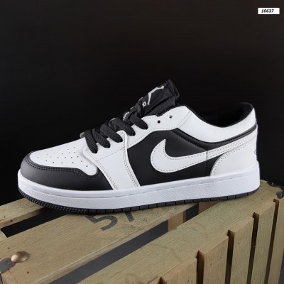 Nike Air Jordan 1 low белые с черным, Размер 36