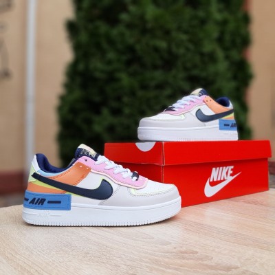 Nike Air Force 1 Shadow білі кольорові, Розмір 38