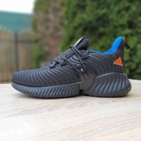 Adidas Alphabounce Instinct чорні з синім, Розмір 38