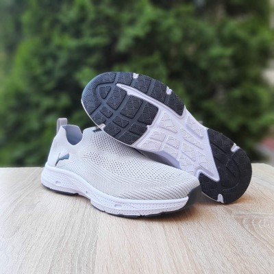 PUMA тапкие мокасины слипоны светло серые, Размер 45