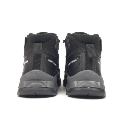 Salomon Quest Element Gtx черные на серой белой надпись, Размер 46