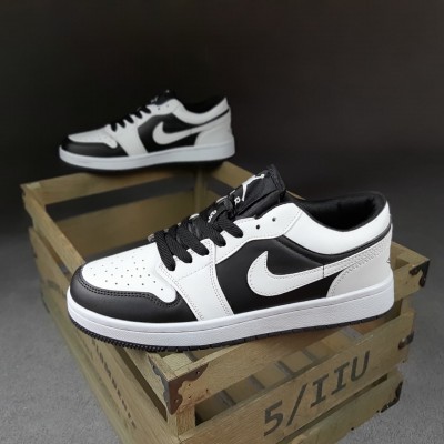 Nike Air Jordan 1 low белые с черным, Размер 36