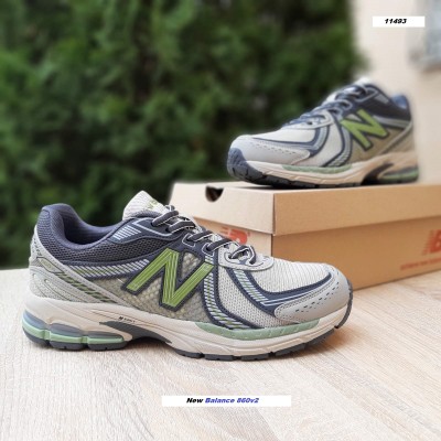 New Balance 860v2 бежеві з сірим та салатовим, Розмір 43