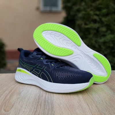 Asics GEL-Cumulus 25 синие с салатовым, Размер 44