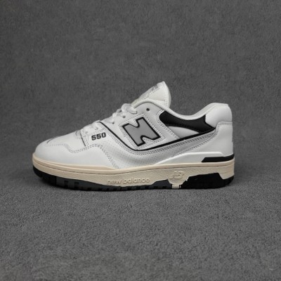 New Balance 550 Білі з чорним, Розмір 45