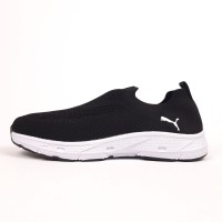 PUMA тапкі мокасіни сліпони чорні з білим, Розмір 45