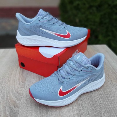 Nike ZOOM Серые с красным, Размер 37