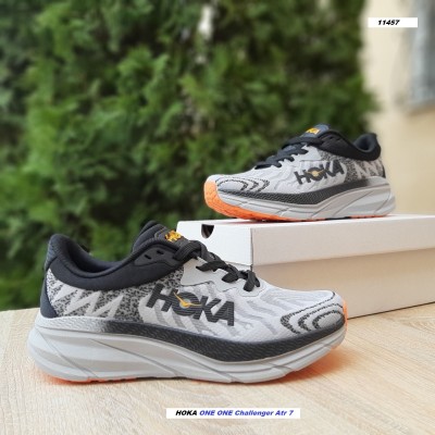 HOKA ONE ONE Challenger Atr 7 светло серые с черным, Размер 43