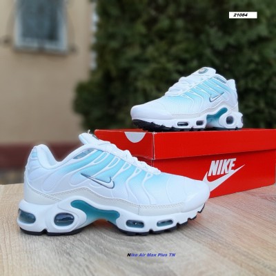 Nike Air Max Plus TN белые с бирюзой, Размер 37