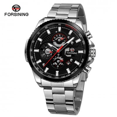 Forsining 6909 Silver-Black-Black Forsining 6909 Silver-Black-Black