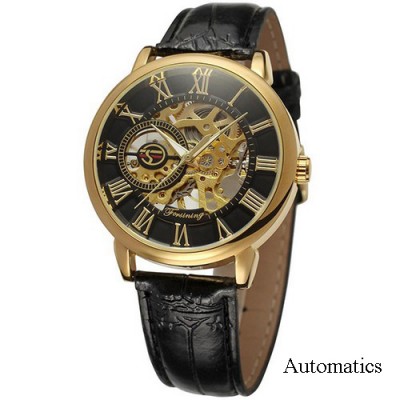 Forsining 8099A Black-Gold-Black Leather Forsining 8099A Black-Gold-Black Leather