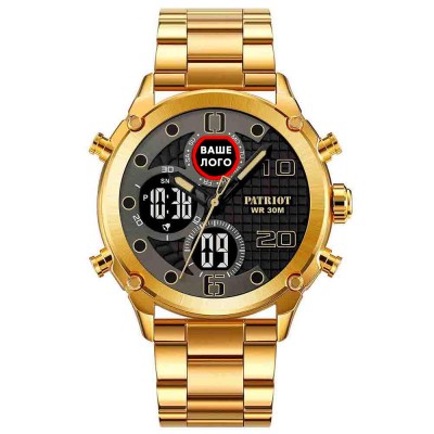 Patriot 017 Ваше Лого Gold-Black Steel