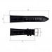 Шкіряний ремінець Premium 18х16 мм. Black
